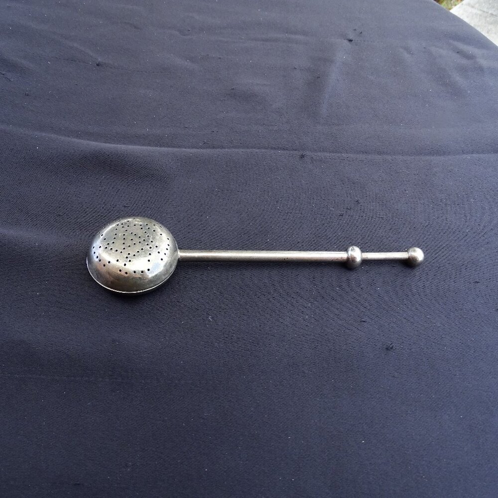 Vintage Silverplate Tea Infuser Steeper Strainer Spoon